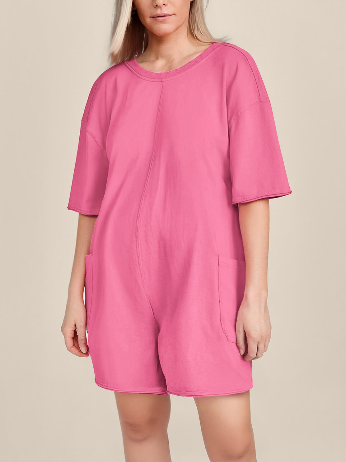 Oversized Tee Romper - Maternity & Postpartum – Lahloya Maternity